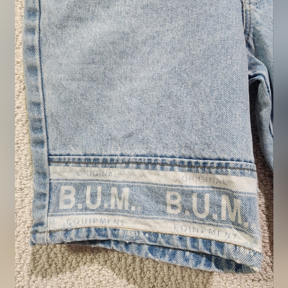 VTG Y2K BUM Equipment Mom Shorts High Waist 30" Waist Sz 10 12 Pockets‎ Denim - Picture 2 of 7